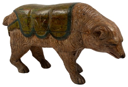 Polar Bear Carousel Figure. [N.p., ca. 20th century]. Charm...