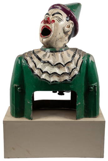 Vintage Clown Cast iron Coin Bank (DEB) Vintage Clown Cast iron Coin Bank (DEB)