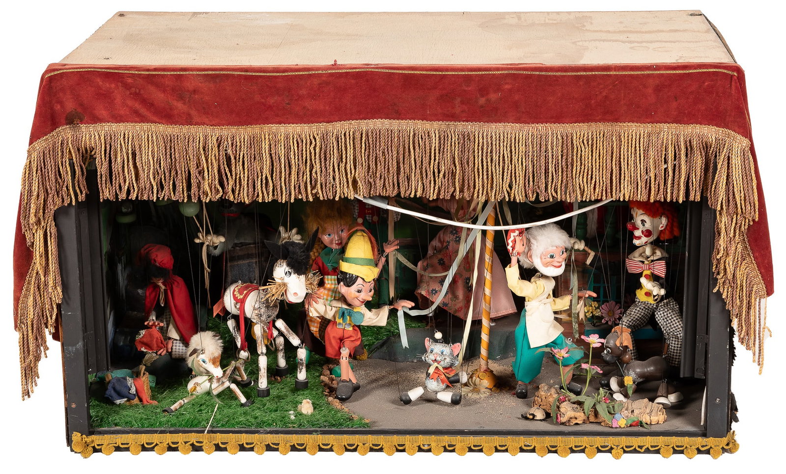 Pelham Puppets Illuminated Marionette Theater. Wooden mario... (1 of 3)
