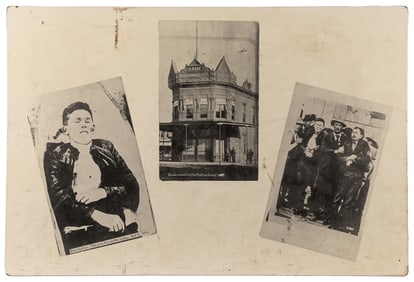Dalton Gang Sideshow Lobby Board. Circa 1930s-40s. Photogra...