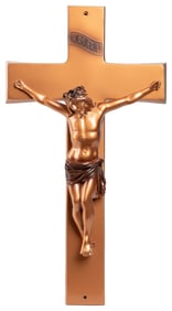 Parson’s Casket Co. Crucifix. Belvidere, Ill, 20th century....
