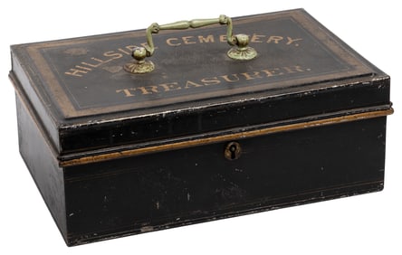 Hillside Cemetery (West Virginia) Treasurer Strong Box. Cir...