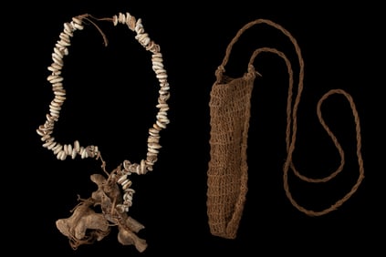 [ETHNOGRAPHIC CRAFTS]. New Guinea, Two Children’s Necklaces...