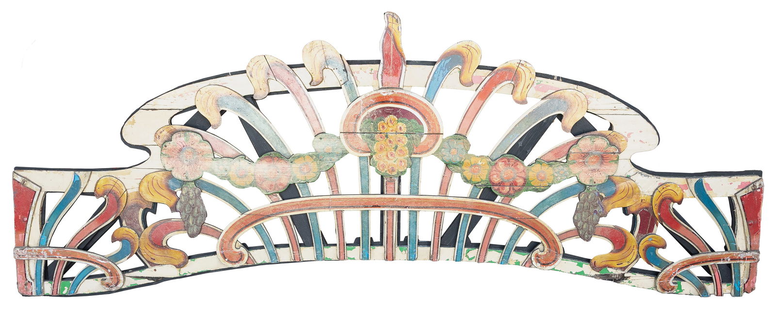 Large Painted Wooden Carnival Decoration. European, ca. ear... (1 of 1)