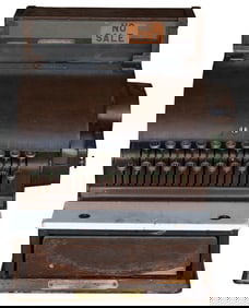 National Cash Register. Wooden, glass and marble cash regis...
