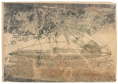 BERTOIA, Harry (American, 1915-1978). Untitled. 1941. Monop...