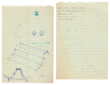 Working Sketch by Charles Eames. Ballpoint pen on paper. Ci...