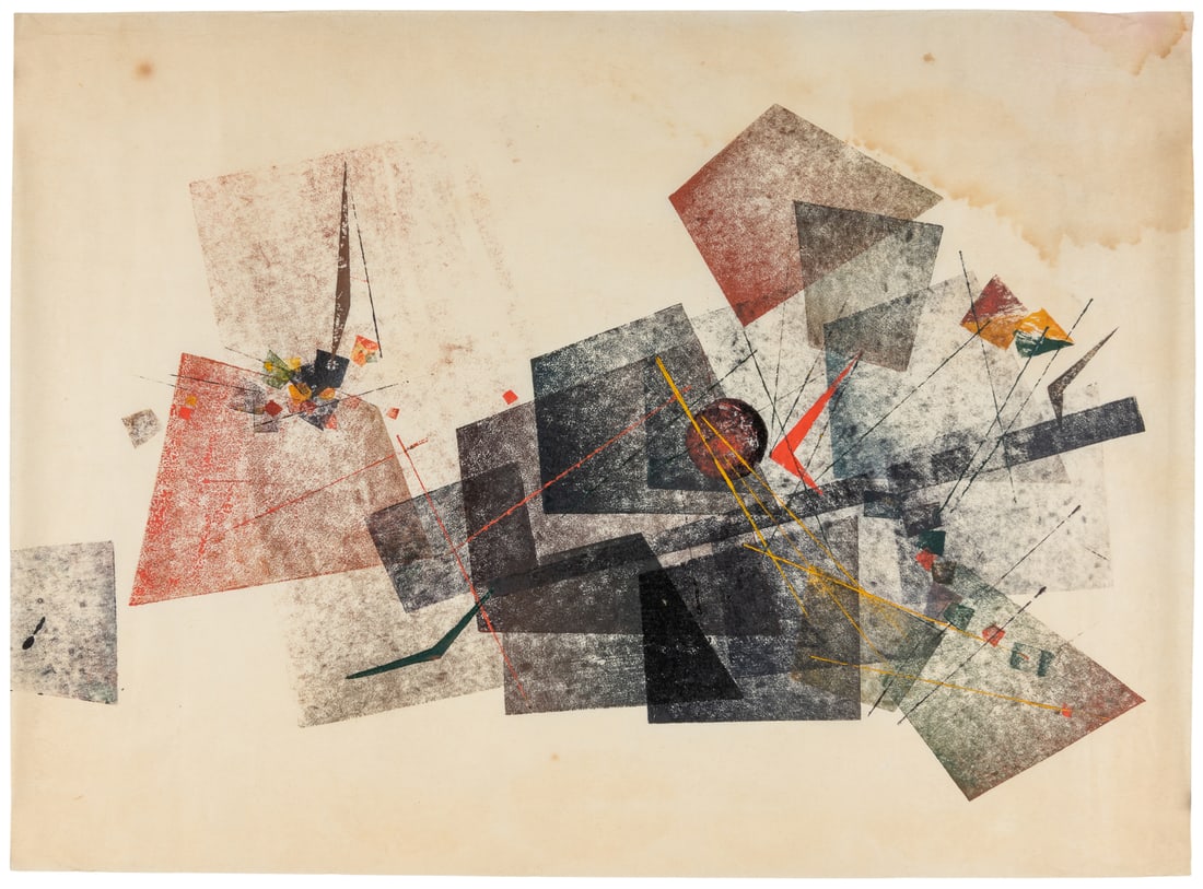 BERTOIA, Harry (American, 1915-1978). Untitled. 1964. Color... (1 of 3)