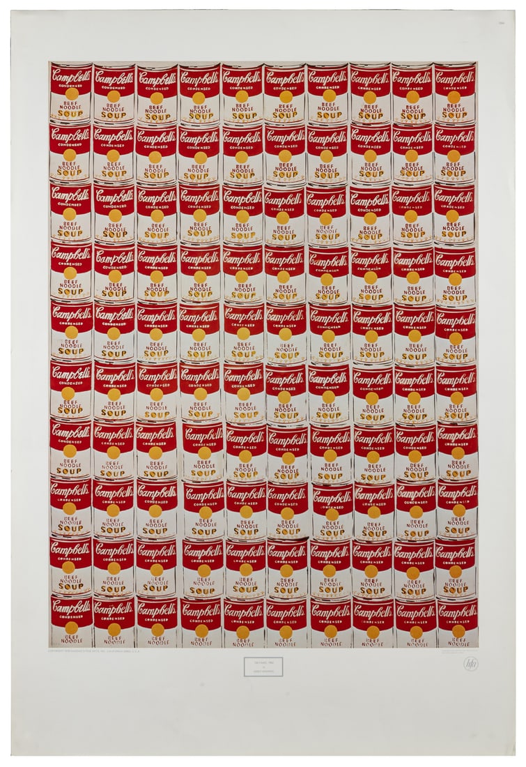 WARHOL, Andy (AFTER) (American, 1928-1987). 100 Cans. 1978.... (1 of 1)