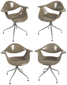 Swag Leg Chairs (Four). Model MAF. George Nelson for Herman...