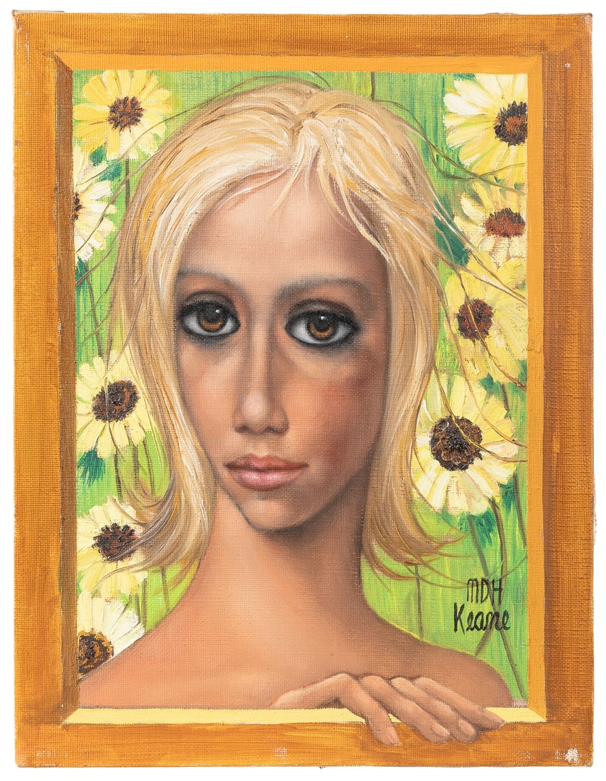 KEANE, Margaret (American, 1927-2022). Untitled (Girl in Fr... (1 of 3)