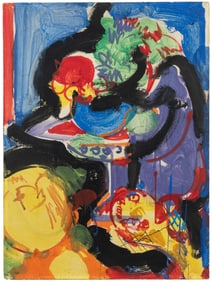 HOFMANN, Hans (German/American, 1880-1966). Untitled. 1946....