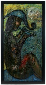 LAMB, Matt (American, 1932-2012). Untitled. Not dated. Oil ...