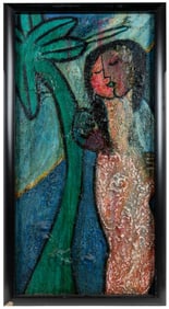 LAMB, Matt (American, 1932-2012). Untitled. Not dated. Oil ...
