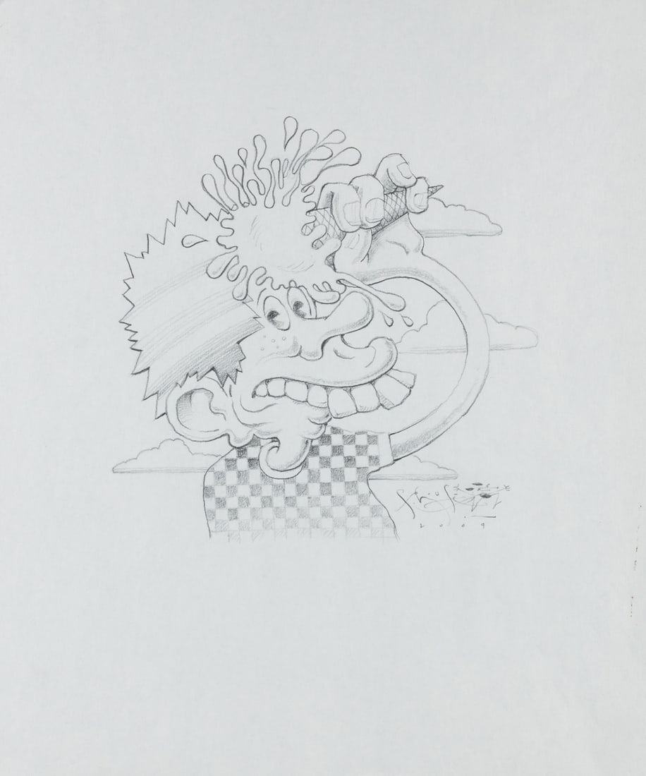 MOUSE, Stanley (American, b. 1940). Ice Cream Kid. 2009. Pe... (1 of 3)