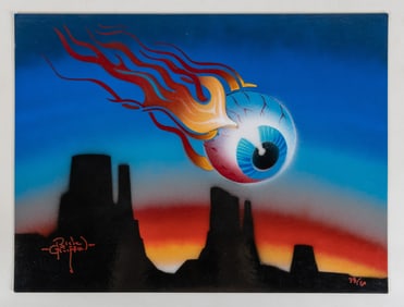 GRIFFIN, Rick (American, 1944-1991). Untitled. [Ca. 1980s-1...