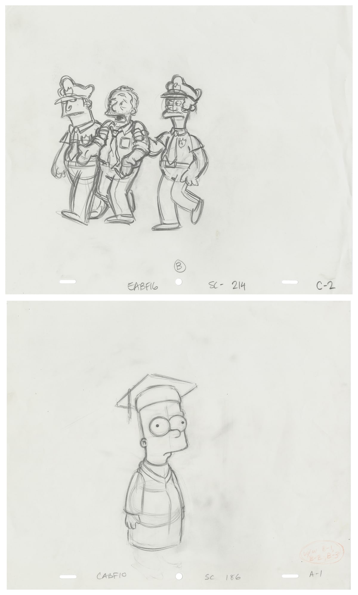 ARTIST UNKNOWN. (American, 20/21st century). The Simpsons... (1 of 3)