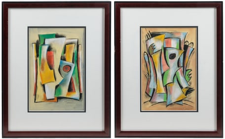 UDALTSOVA, Nadezhda (Russian, 1886-1961). Untitled. (Two Cu...