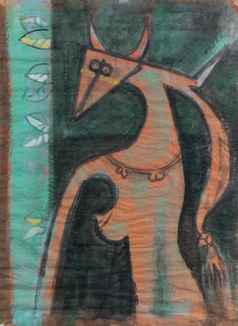 LAM, Wifredo (ATTRIBUTION) (Cuban, 1902-1982). Untitled. (... (1 of 3)