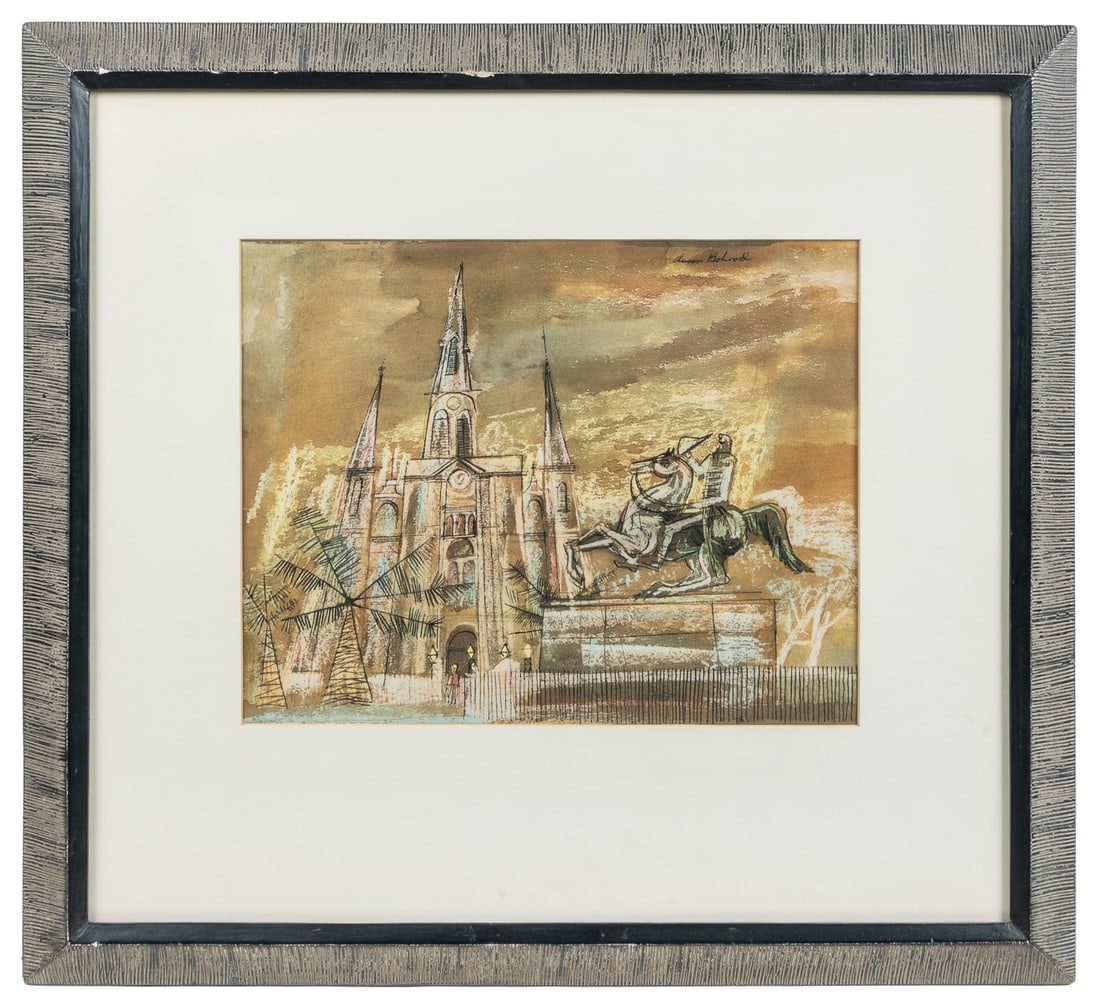 BOHROD, Aaron (American, 1907-1992). Jackson Square, New Or... (1 of 3)