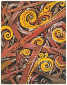 GONCHAROVA, Natalia, (Russian, 1881-1962). Untitled Abstrac...