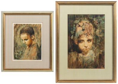METCALF, Conger (American, 1914-1998). Two Portraits. Not d...