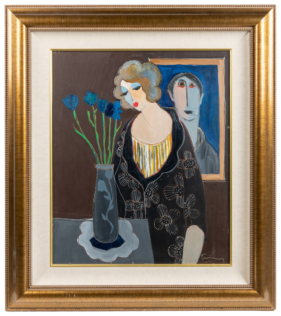 TARKAY, Itzchak (Israeli, 1935-2012). Woman Looking at Vase... (1 of 3)