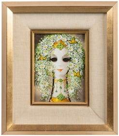 TOR, Vic (American, born, 1937). Female with Floral Hair an...