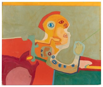 Trio of Modern Paintings. [Ca. 20th – 21st centuries]. Acry...