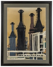 GRUTZKA, Klaus (American 1923-2011). Esso Bayway Refinery, ...