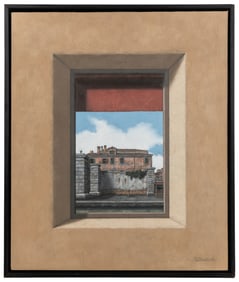 KALISH, Lionel (American, 1931-2022). View of House and Courtyard.