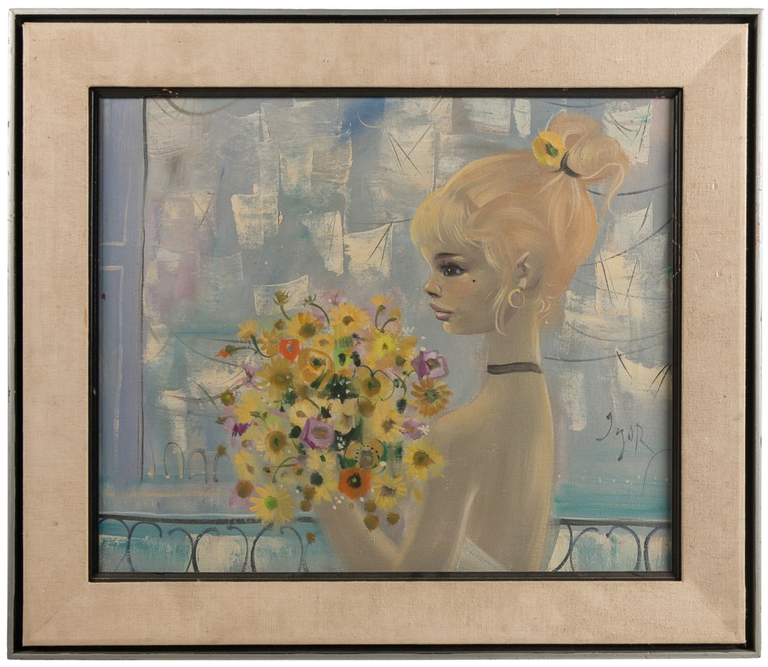 PANTUHOFF, Igor (American, 1911-1972). Untitled. (Profile w... (1 of 3)