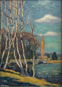 QUANCHI, Leo (American, 1892-1974). Untitled Landscape. Not...