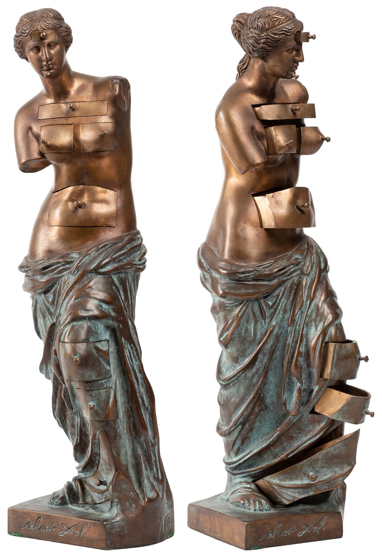 DALI, Salvador (Spanish, 1904-1989). Venus de Milo, with Dr... (1 of 6)