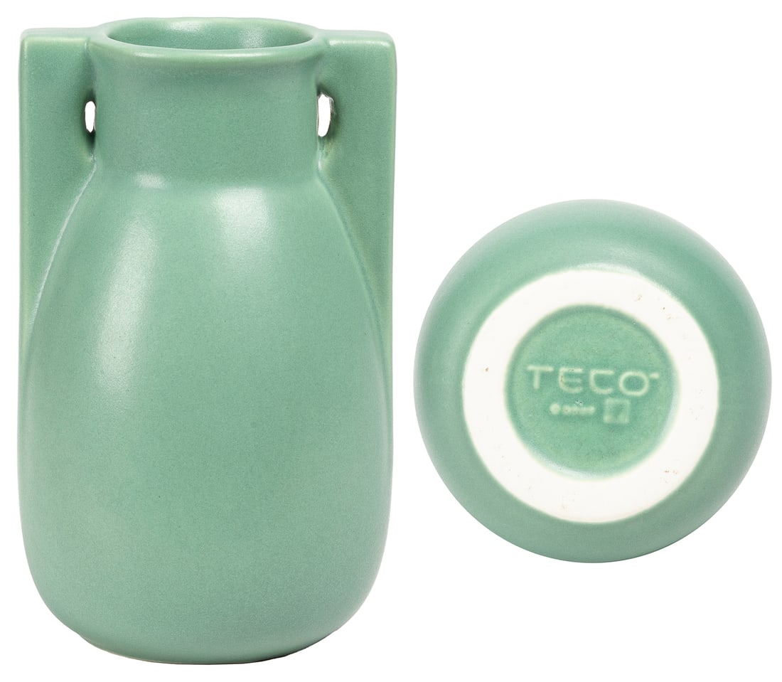 Teco Pottery Double Buttress Vase. (Reproduction)... (1 of 4)