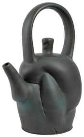 GUSTIN, Chris (American, b. 1952). Large Teapot. 1984. Glaz...