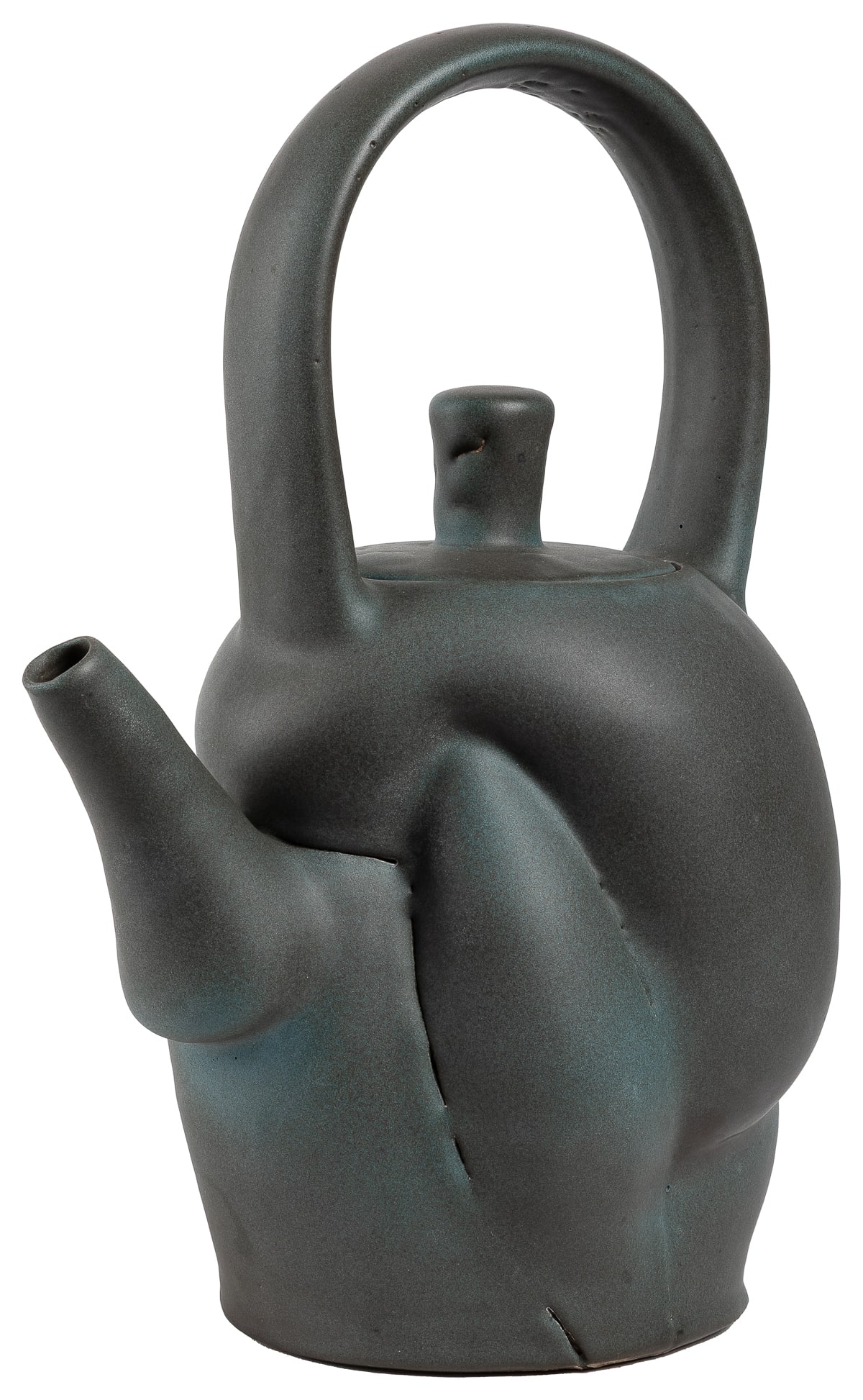GUSTIN, Chris (American, b. 1952). Large Teapot. 1984. Glaz... (1 of 5)
