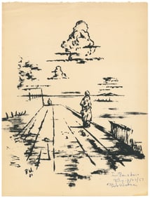 WATSON, Bob (American, 20th century). Untitled. 1957. Monop...