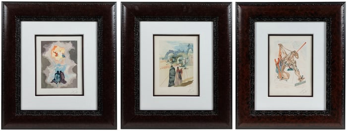 DALI, Salvador (AFTER) (Spanish, 1904-1989). Group of Three...