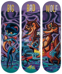 O’CONNELL, Mitch (American, b. 1961). Big Bad Wolf. Skatebo...