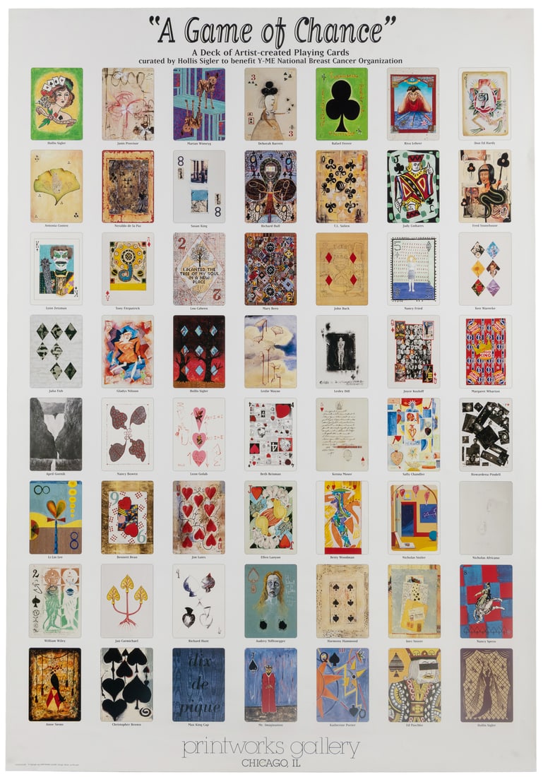 A Game of Chance. A Deck of Artist Created Playing Cards cu... (1 of 1)