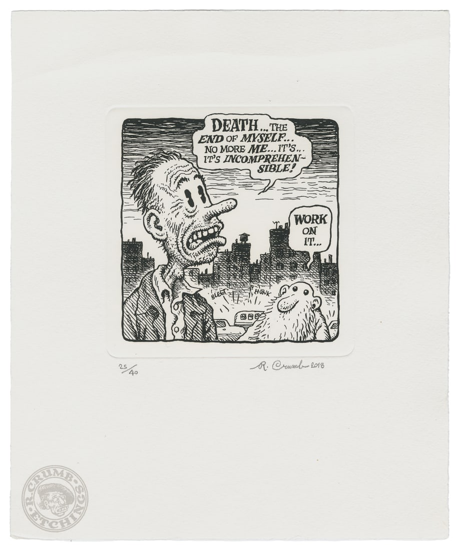 CRUMB, Robert (American, b. 1943). Pair of Signed and Numbe... (1 of 2)