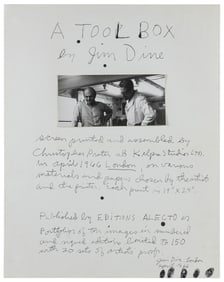 [DINE, Jim (American, b. 1935), association]. Lithograph Li...