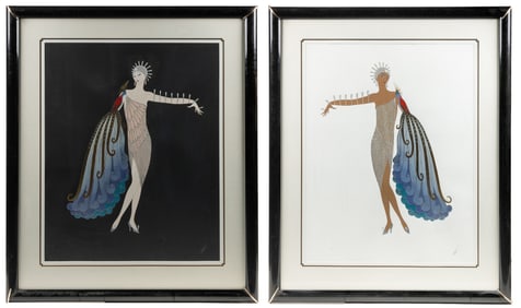 ERTE (Romain de Tirtoff), (Russian/French, 1892–1990). Diva I and II.