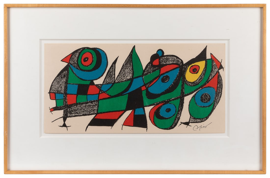 MIRÓ, Joan (Spanish, 1893-1983). Escultor. [Japan, 1974]. C... (1 of 1)