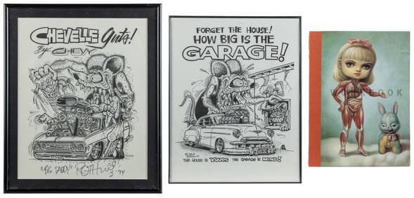 Two Big Daddy Roth Posters with Mark Ryden’s Inside Sue ima...