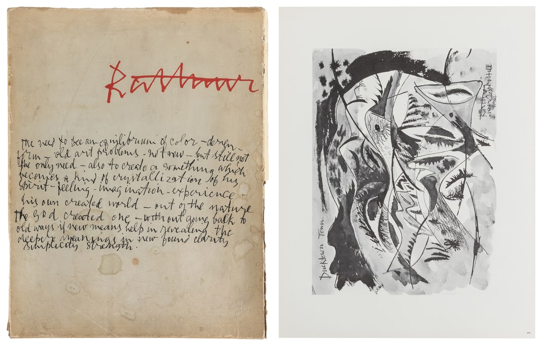 RATTNER, Abraham (American, 1893-1978). Abraham Rattner: Tw... (1 of 7)