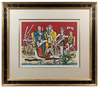 LEGER, Fernand AFTER (French, 1881-1955). Les 4 Cyclistes. ...