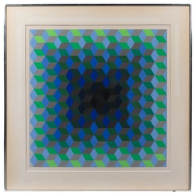 Vasarely, Victor (French, 1906-1997). Homage to the Hexagon...