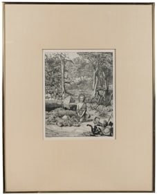 KLINGER, Max (German, 1857-1920). Simplicius at the Hermit’...